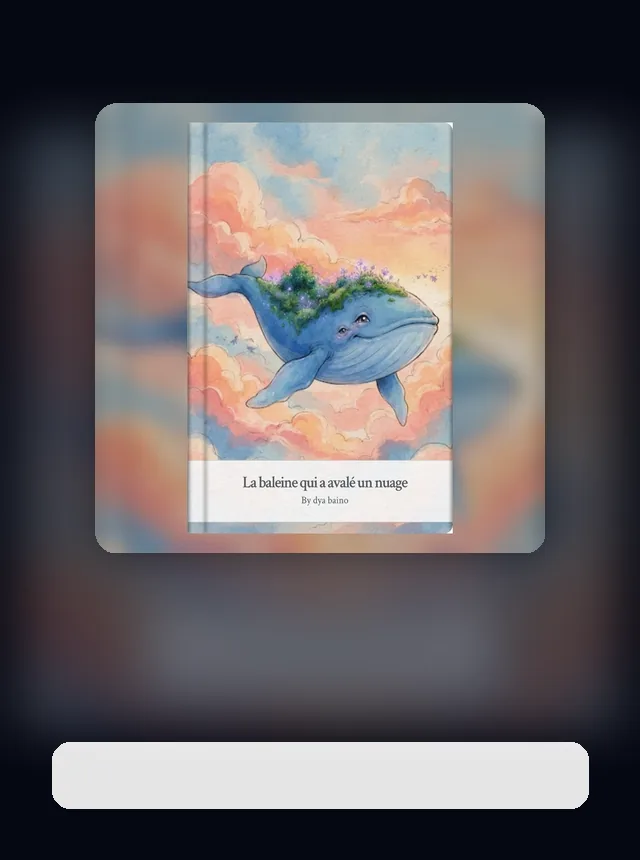 Illustration de la fable La Baleine et le Nuage