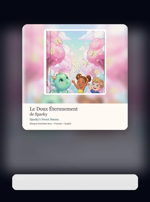 Illustration de la fable L'Éternuement de Sparky